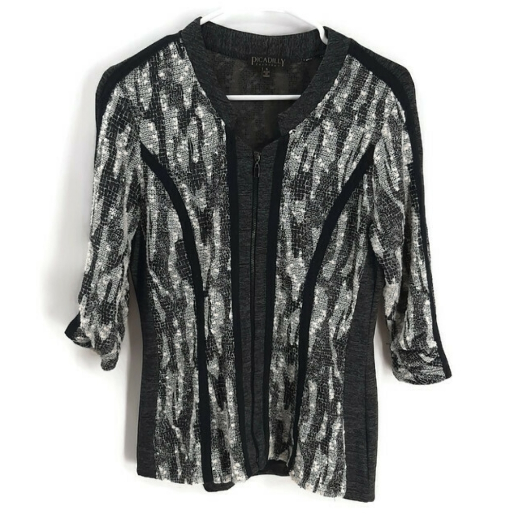 Picadilly lightweight marled blazer sz small